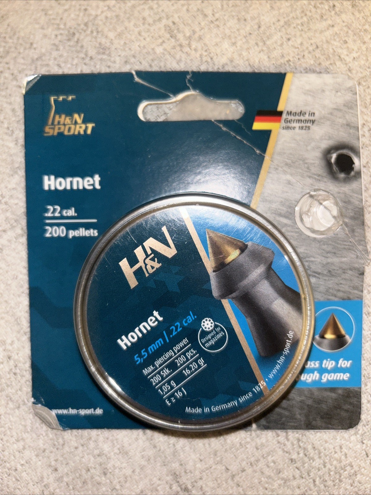 200 Count Hornet Airgun Pellets - Precision Crafted for Optimal Hunting Success