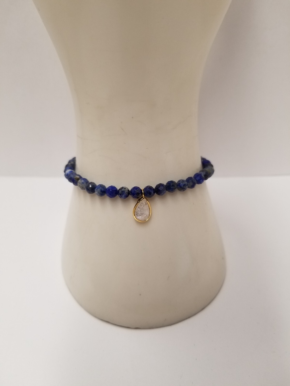 Elli Parr "Posh" Mini Faceted Lapis Lazuli Beaded Bracelet