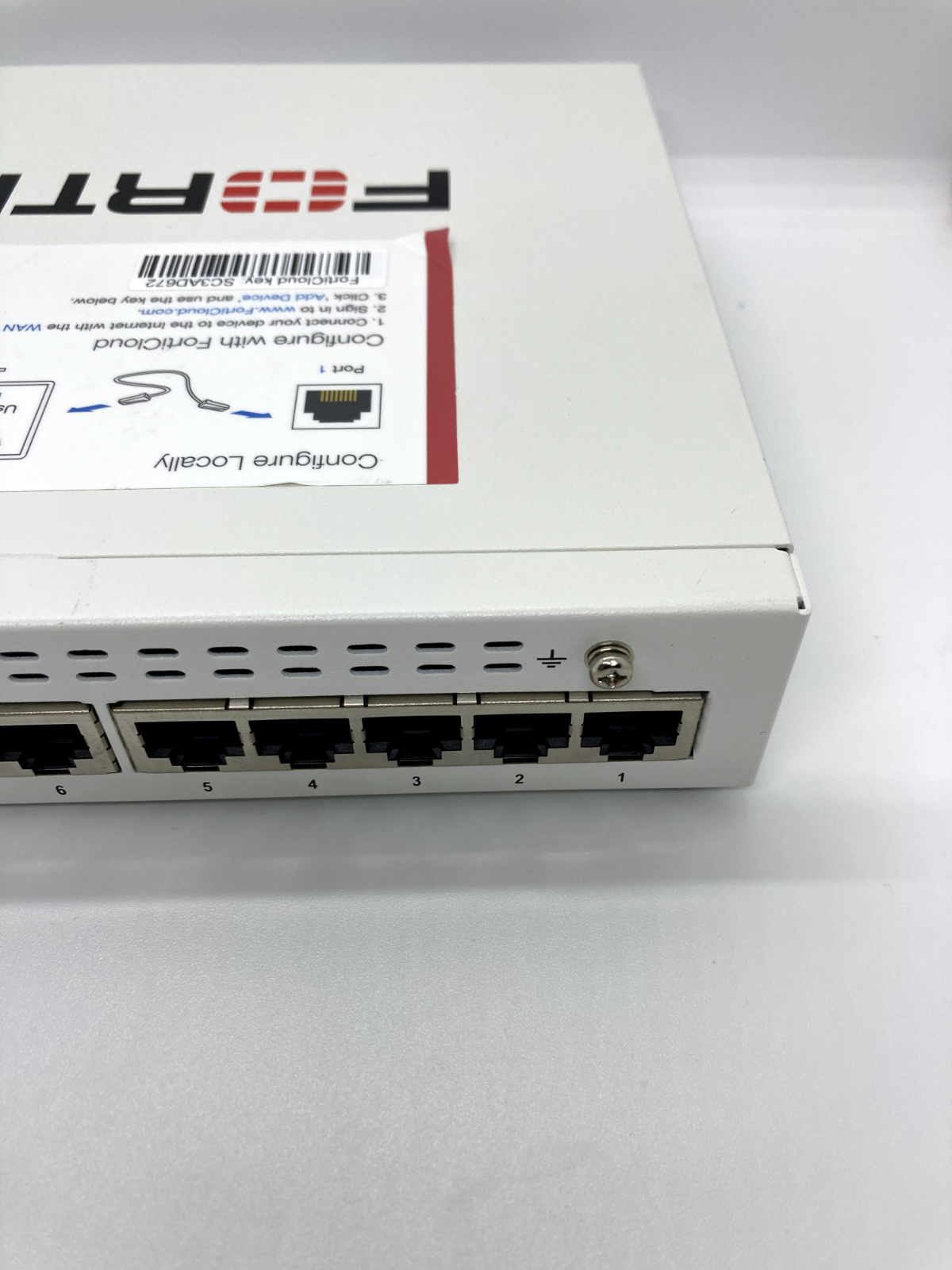 Fortinet Fortigate-60E Network Security Firewall Initialized FG-60E w/Adapter JP