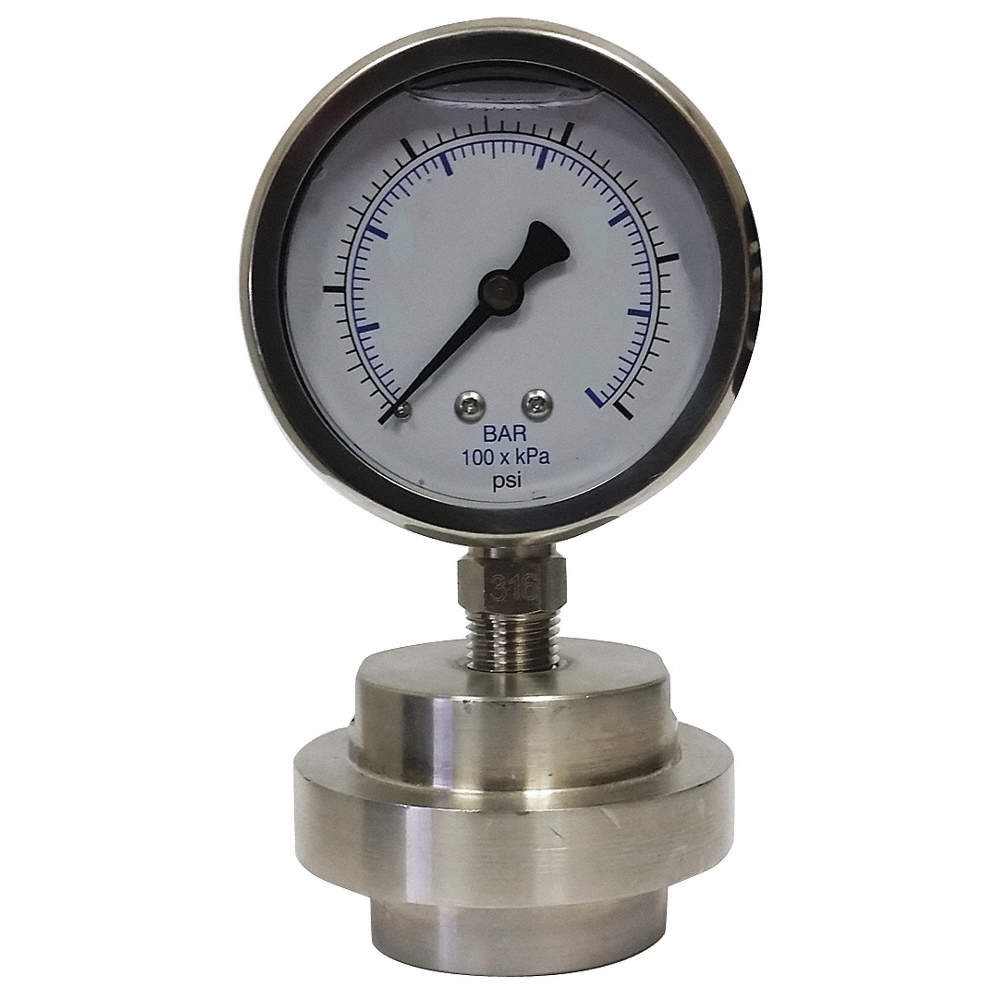 KODIAK KC301L2515/DSM3511LP Pressure Gauge,1/4 in. FNPT,0 to 15 psi 45MU15