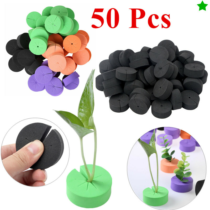 50 Clone Collar Cloner Foam Neoprene Inserts Garden Cloning w/8Spoke 2" net pot
