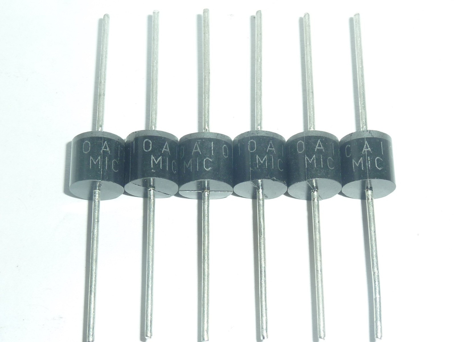 200Pcs 10A10 10A1000V 10amp R-6 MIC Axial Rectifier Diode DIP High Power