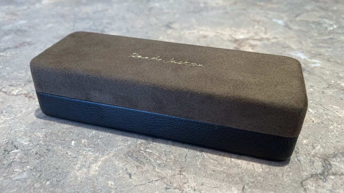 Randy Jackson Hard Sided Eyeglass Case Clamshell Brown Suede