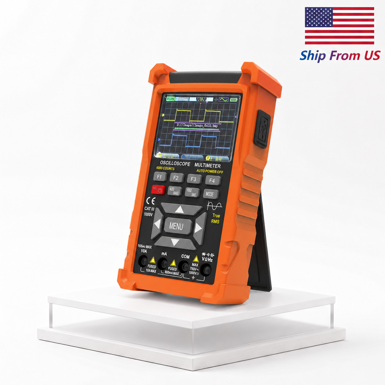 Handheld Oscilloscope digital Multimeter 50MHz 2CH 280MS/s 3in1 Signal Generator