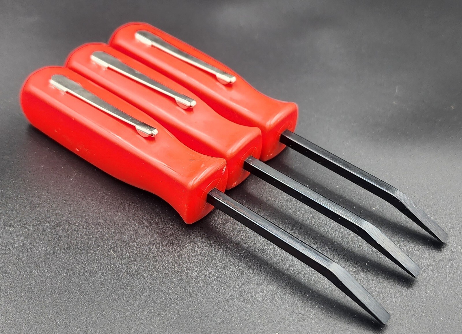 Premium Pocket Prybar Set - 3-Piece Kit, Red, 4.5" Long - Essential EDC Tool