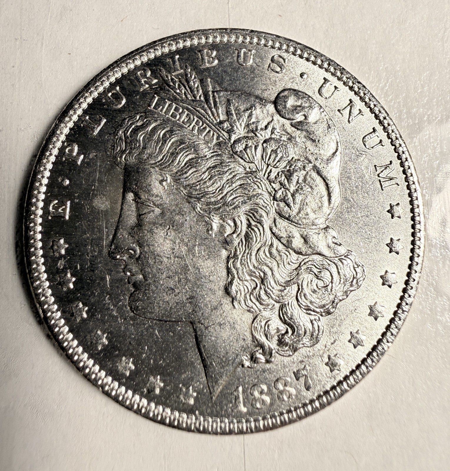 1887-O Morgan Silver Dollar, Nice Uncirculated. (20150)