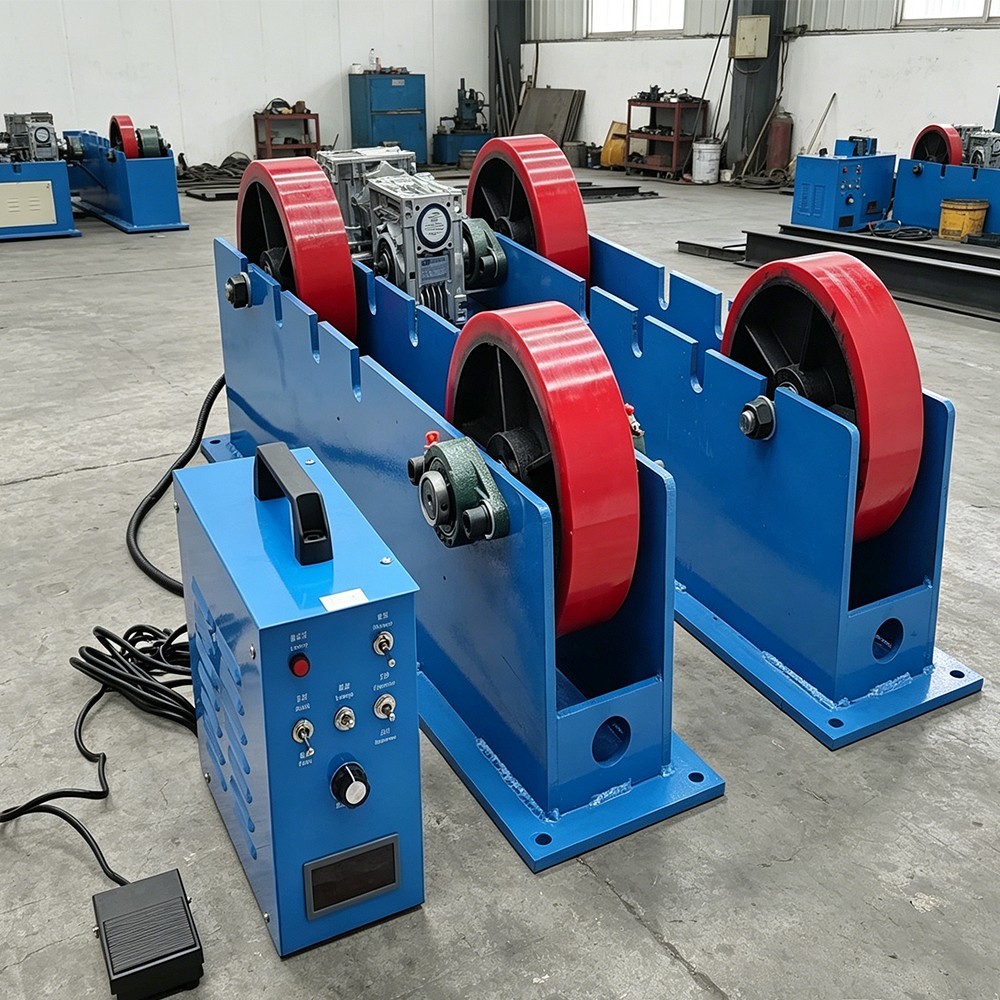 4400LB Adjustable Linkage Roller Welding Support Welding Tank Turning Rolls 110V
