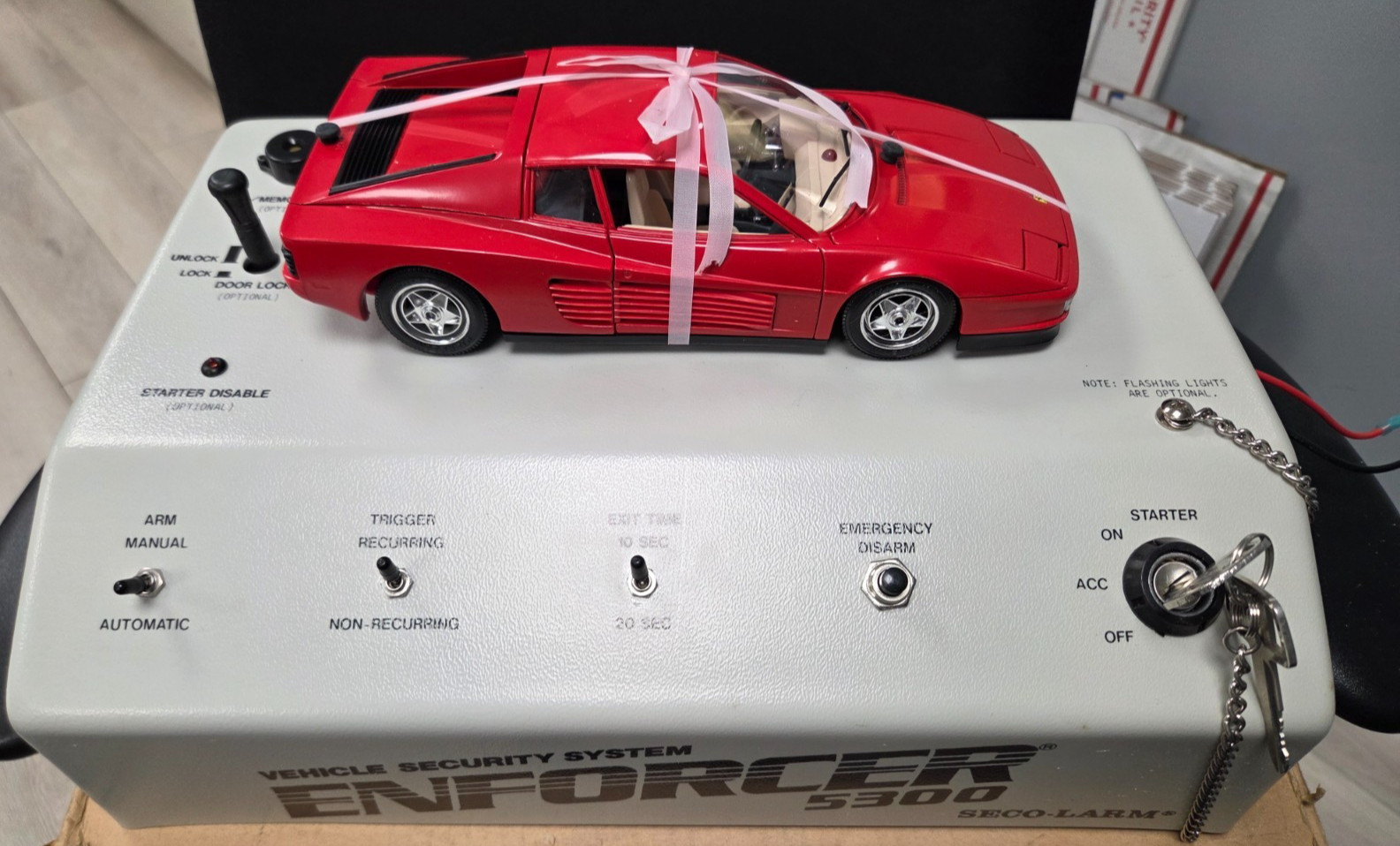 Vintage Working Car Alarm Display Model Seco 5300 one of a kind NEW