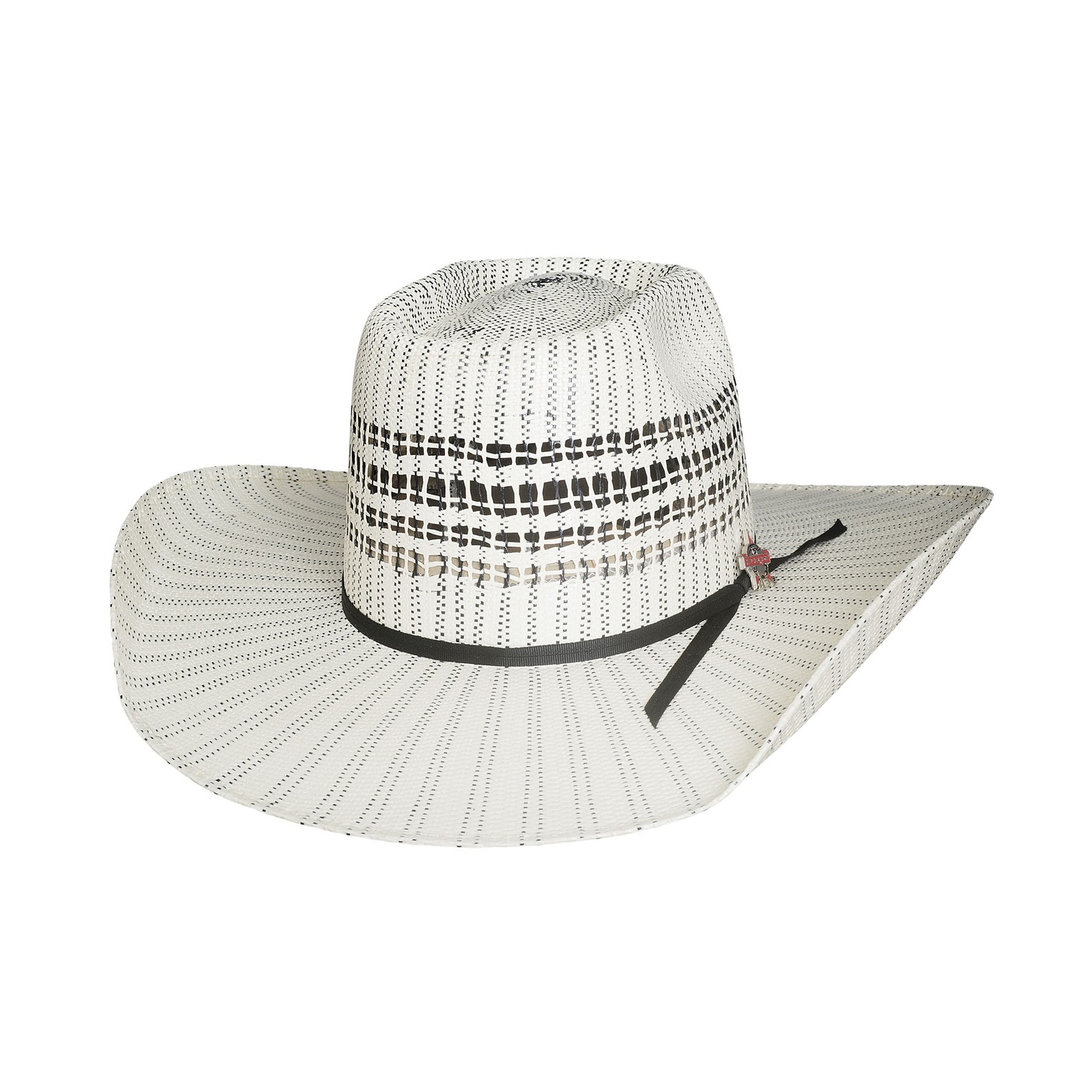 Bullhide Pbr Straw Hats Keep Ridin' 25X Cowboy Black - Ivory Hat