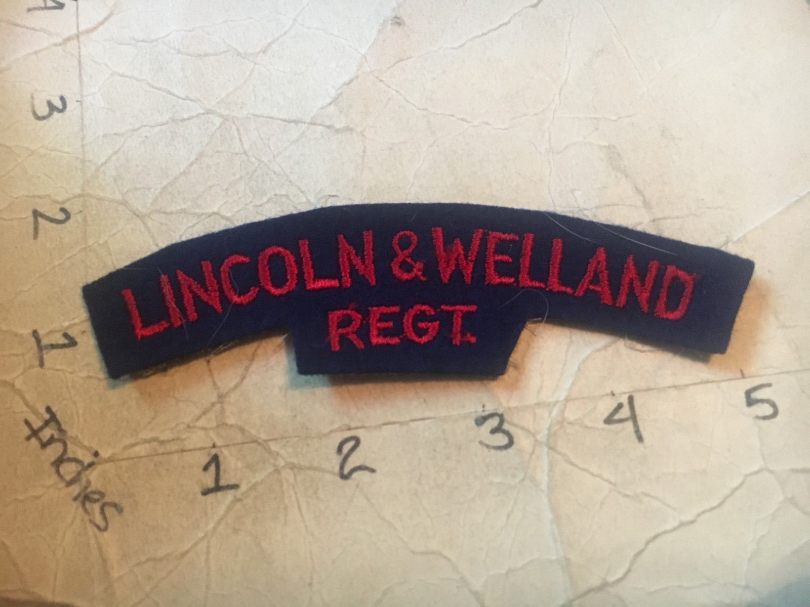 Canadian Army Rocker Tab Patch 8/22/25 Lincoln & Welland Regiment