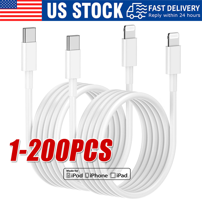 USB-C PD Fast Charger Cable lot Cord Type USB C For iPhone14 13 12 11 Pro Max XR