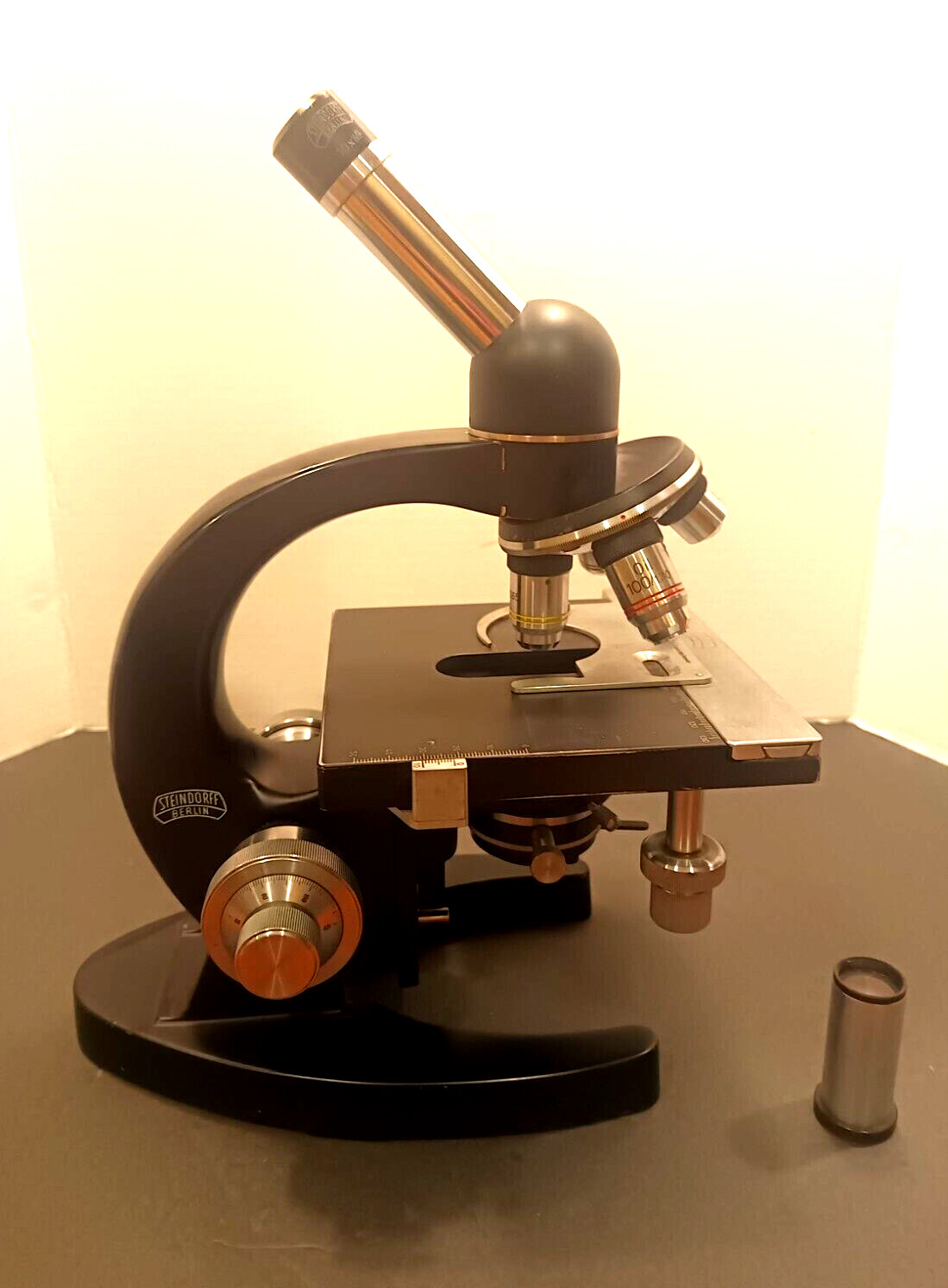 Steindorff Berlin Monocular Microscope Excellent Condition w Case