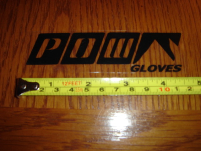 POW Gloves STICKER Decal Clear