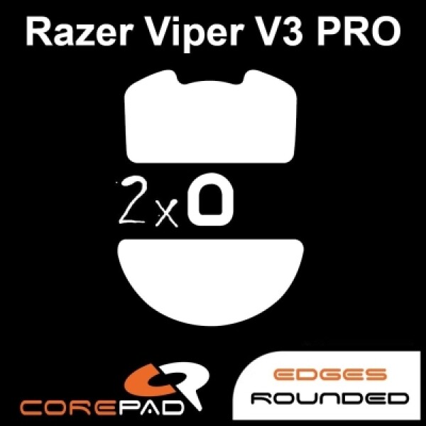 Corepad Skatez Razer Viper V3 Pro Replacement Mouse Feet Hyperglides PTFE Teflon