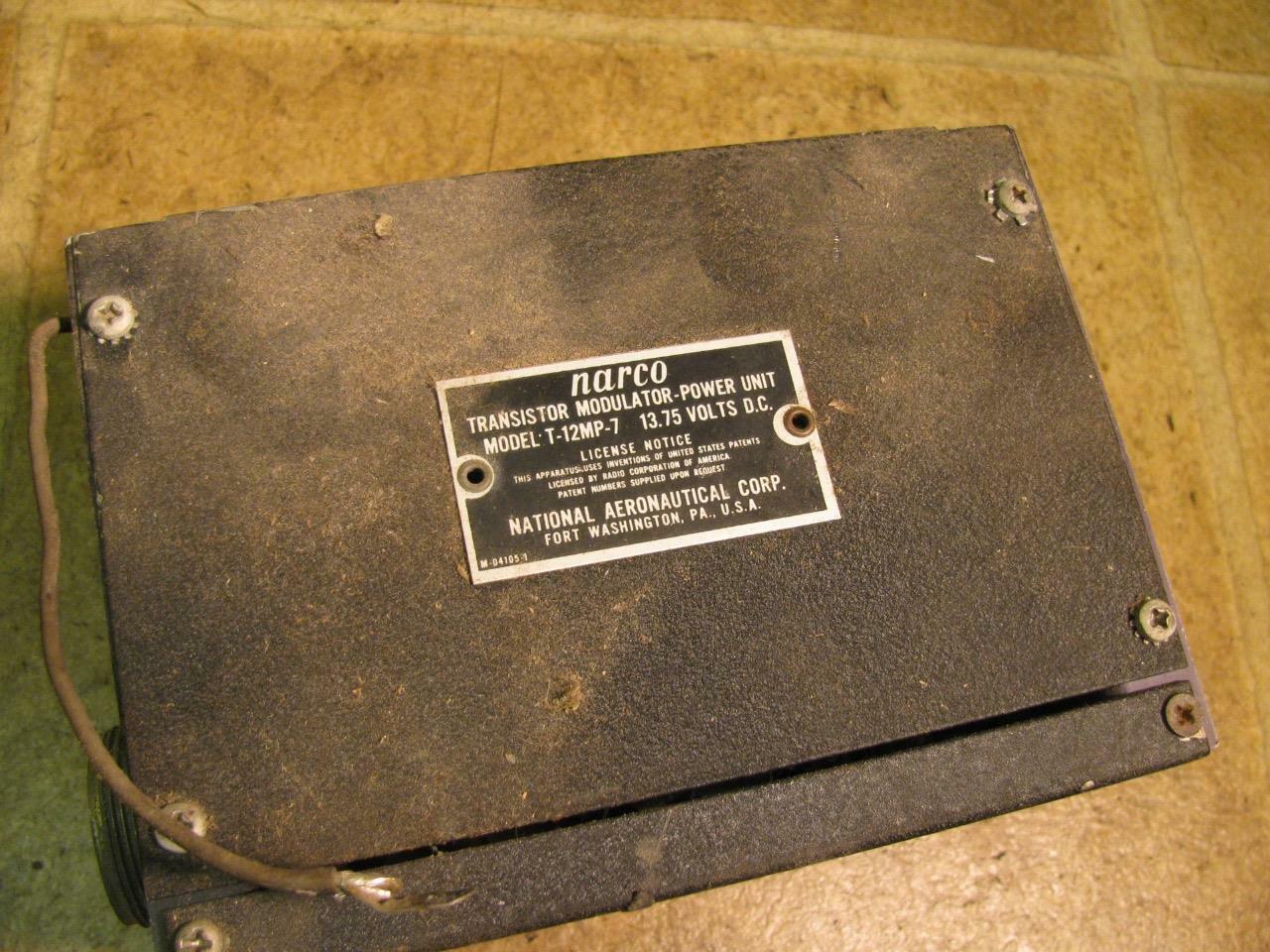 Narco T-12MP-7 Transistor Modulator Power Unit