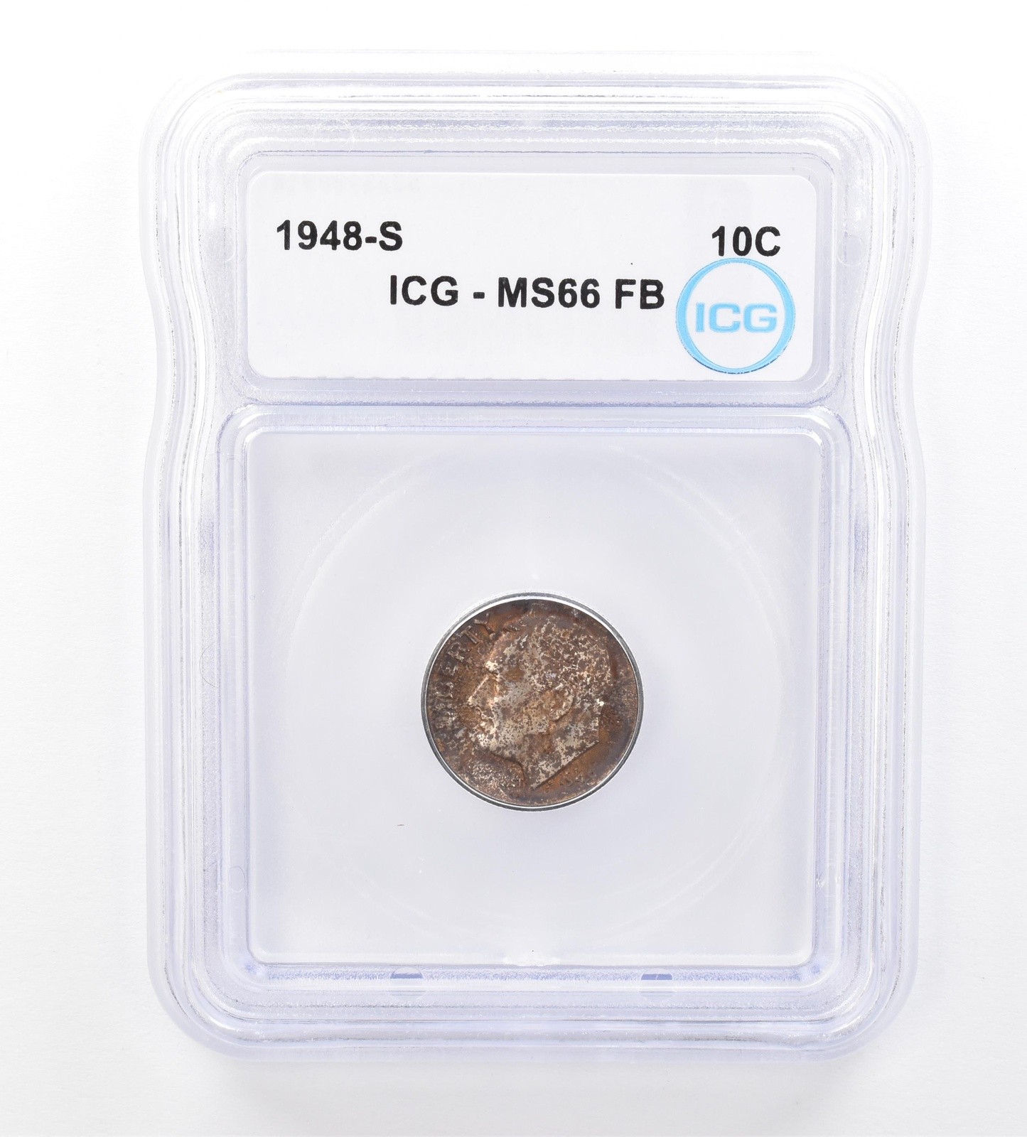 1948-S Roosevelt Dime MS66 FB ICG Beautiful Tone *1653
