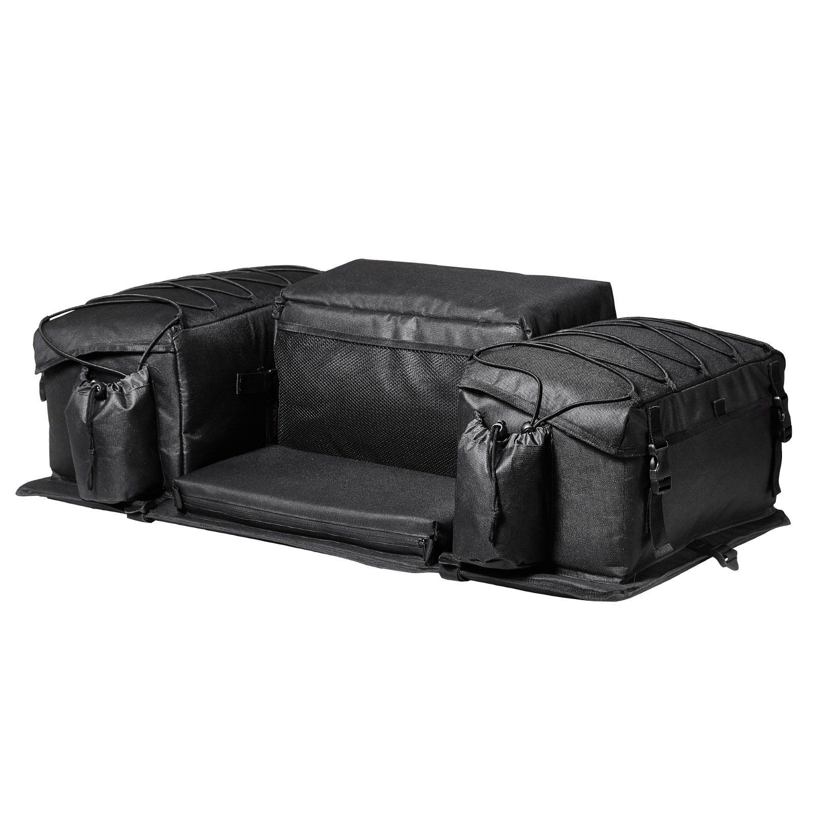 ATV Rear Storage Bag, 50L ATV Rear Cargo Bag w/ Sponge Seat Cushion & Bottle Hol