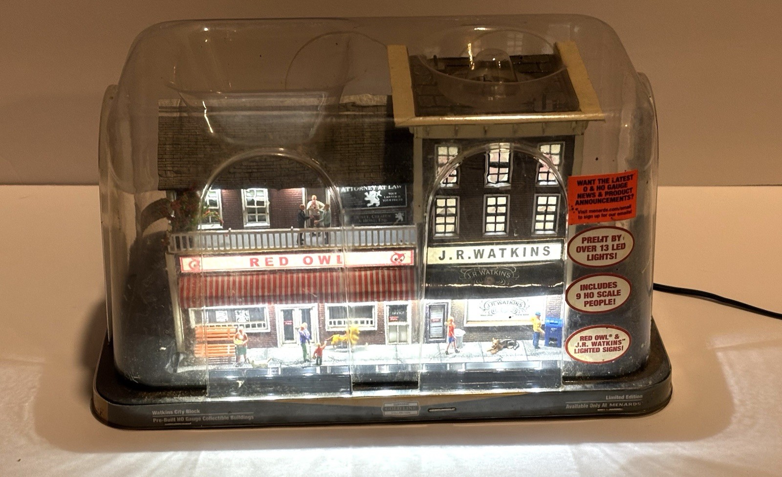 Menards 279-3961 Watkins City Block Gold Line Collectible Building Seale