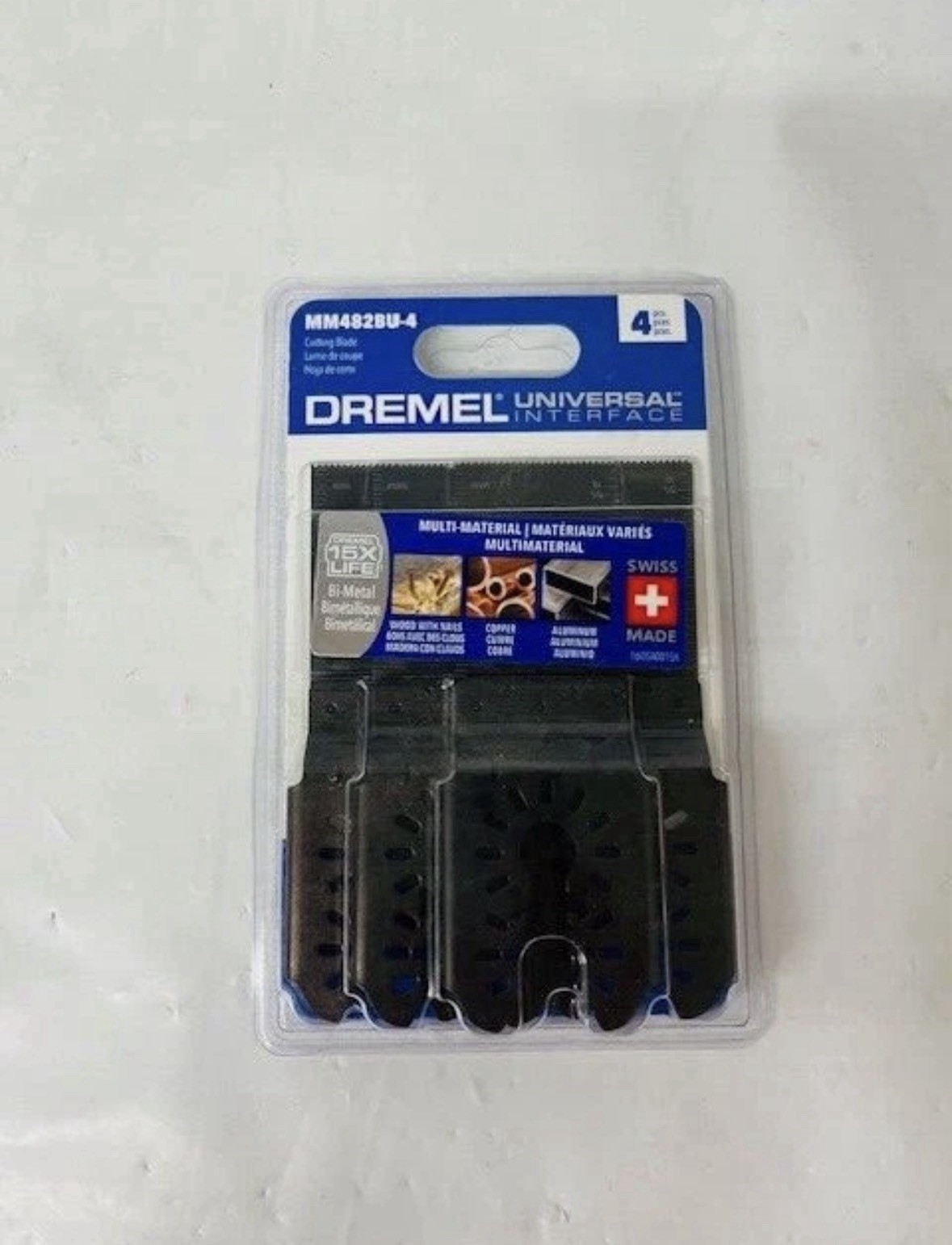Dremel 4pc Universal Multi-Material Bi-Metal Cutting Blades MM482BU-4