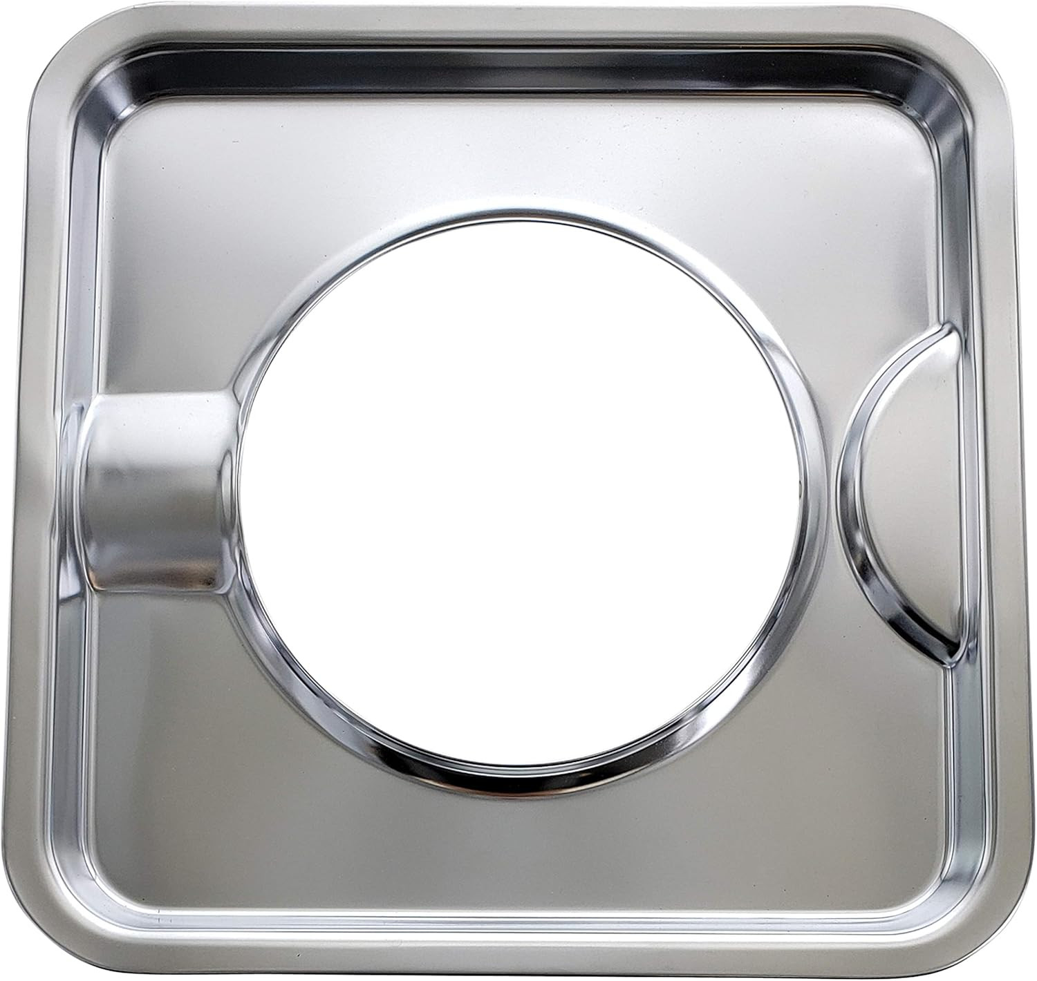 Made in the USA SGP-400 4 Pack Chrome Square Gas Range Drip Pan Directly Replace