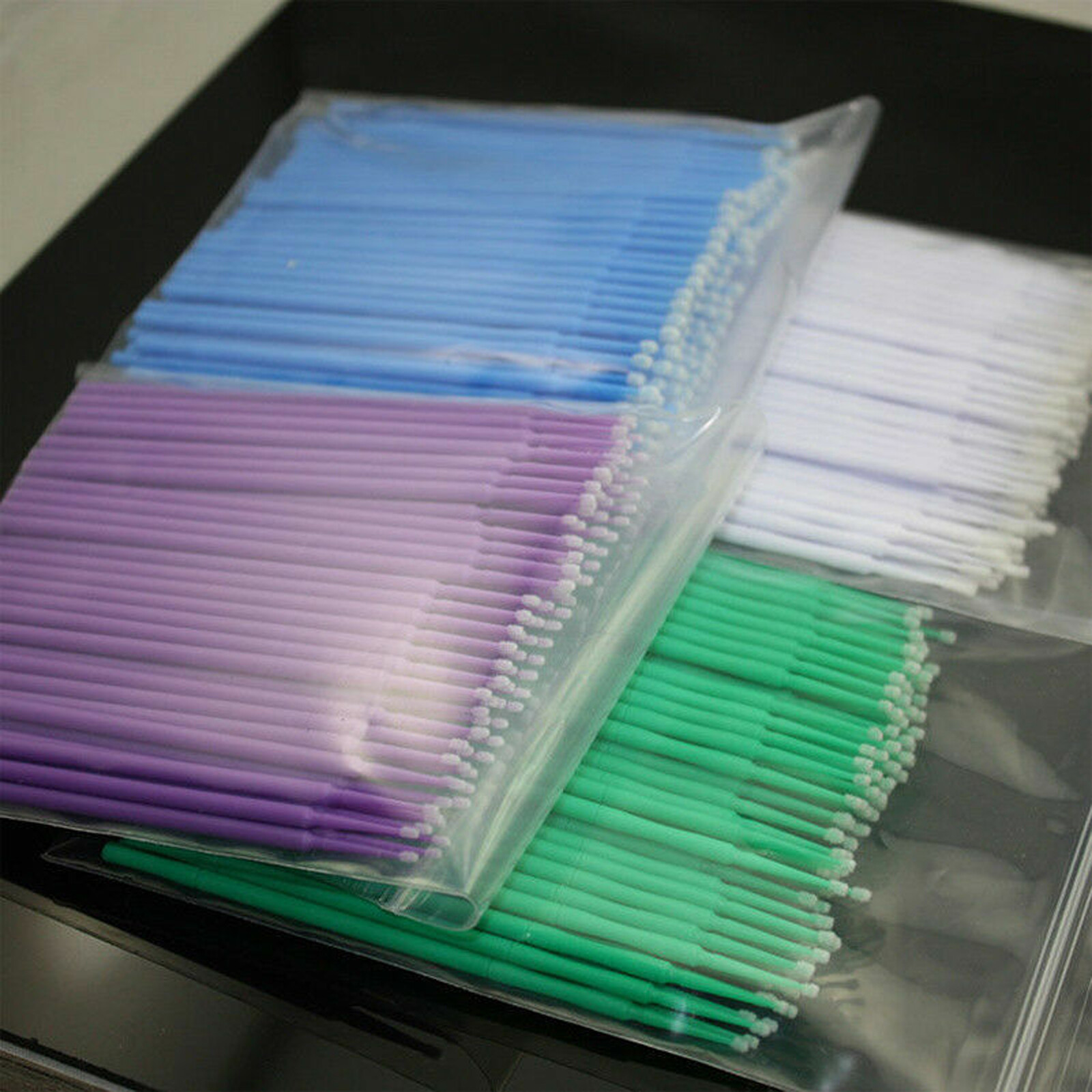 100 Pcs Dental Disposable Material Micro Brush Tooth Applicator Cylinder/ Fine