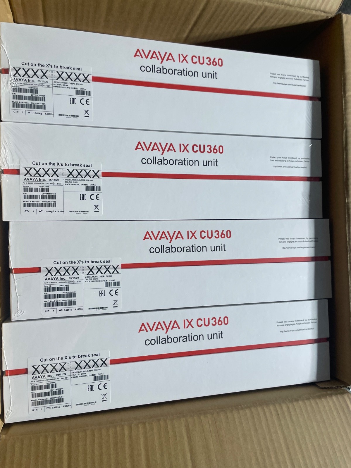 Avaya IX CU 360 Video Conference Collaboration Unit Camera BRAND NEW