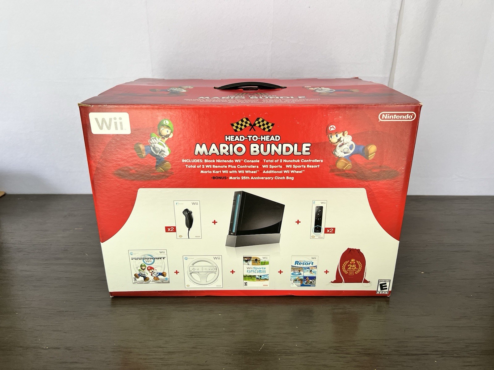 RARE Nintendo Wii Head To Head Mario Kart Bundle Box Only