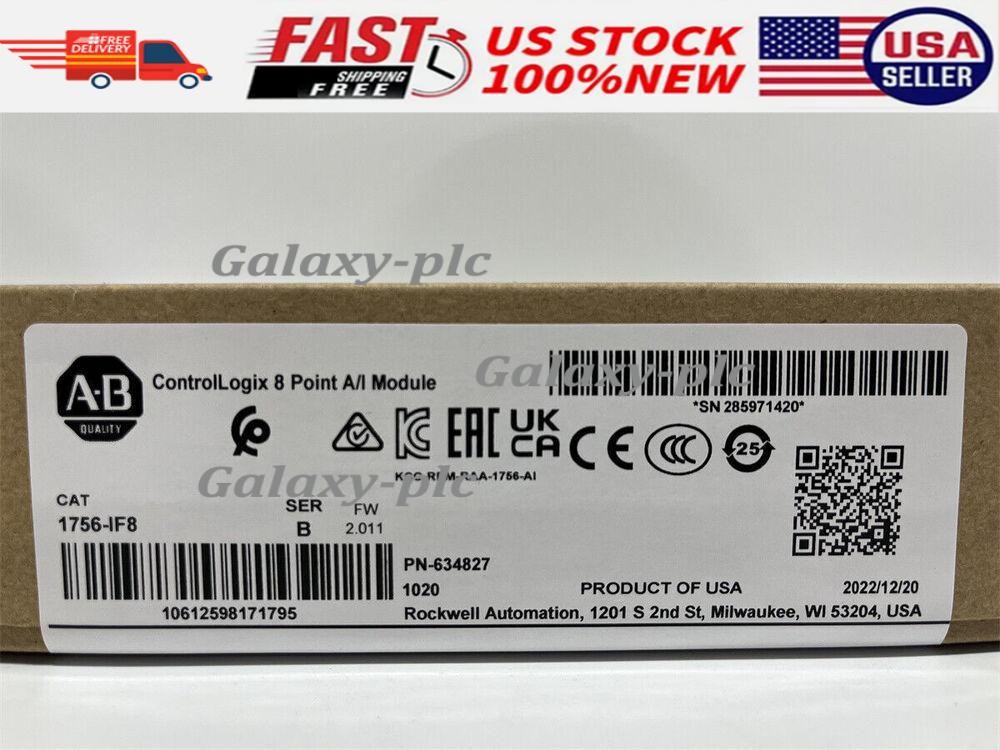 nEW IN BOX Allen-Bredley 1756-IF8 Ser A ControlLogix 8 Point A/I Module 1756IF8