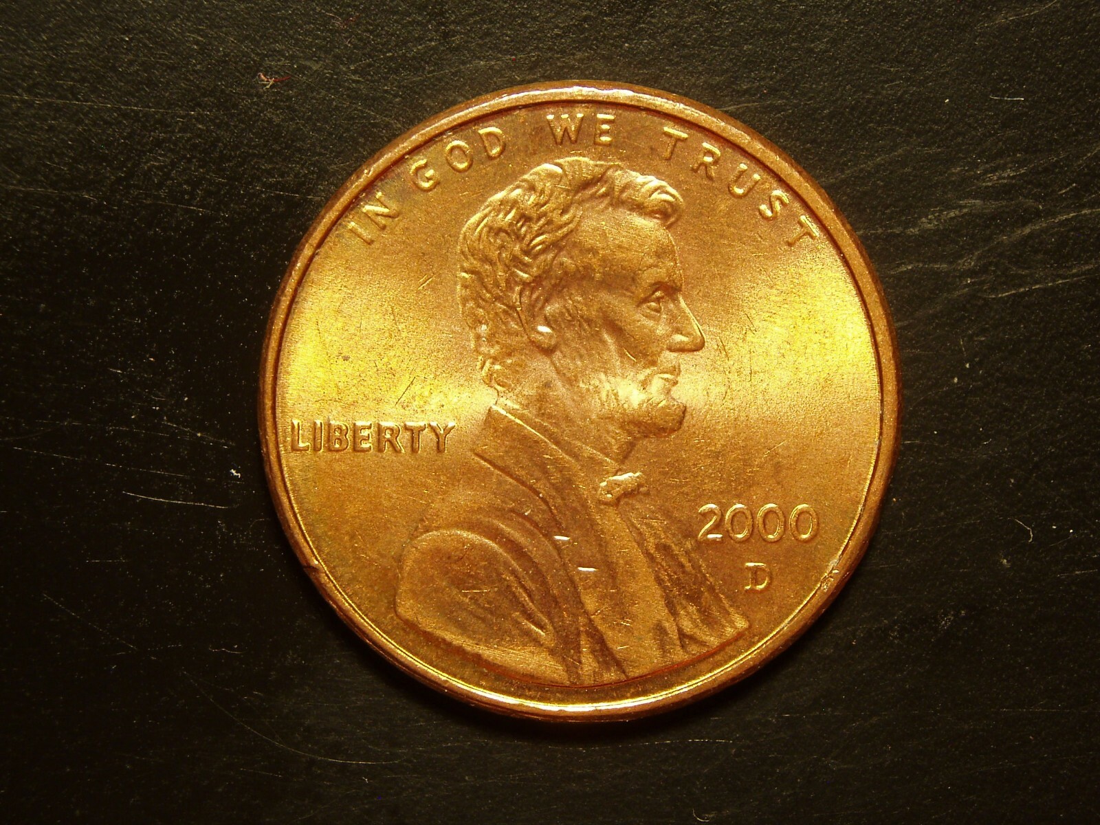 2000-D ONE UNC LINCOLN MEMORIAL CENT #6