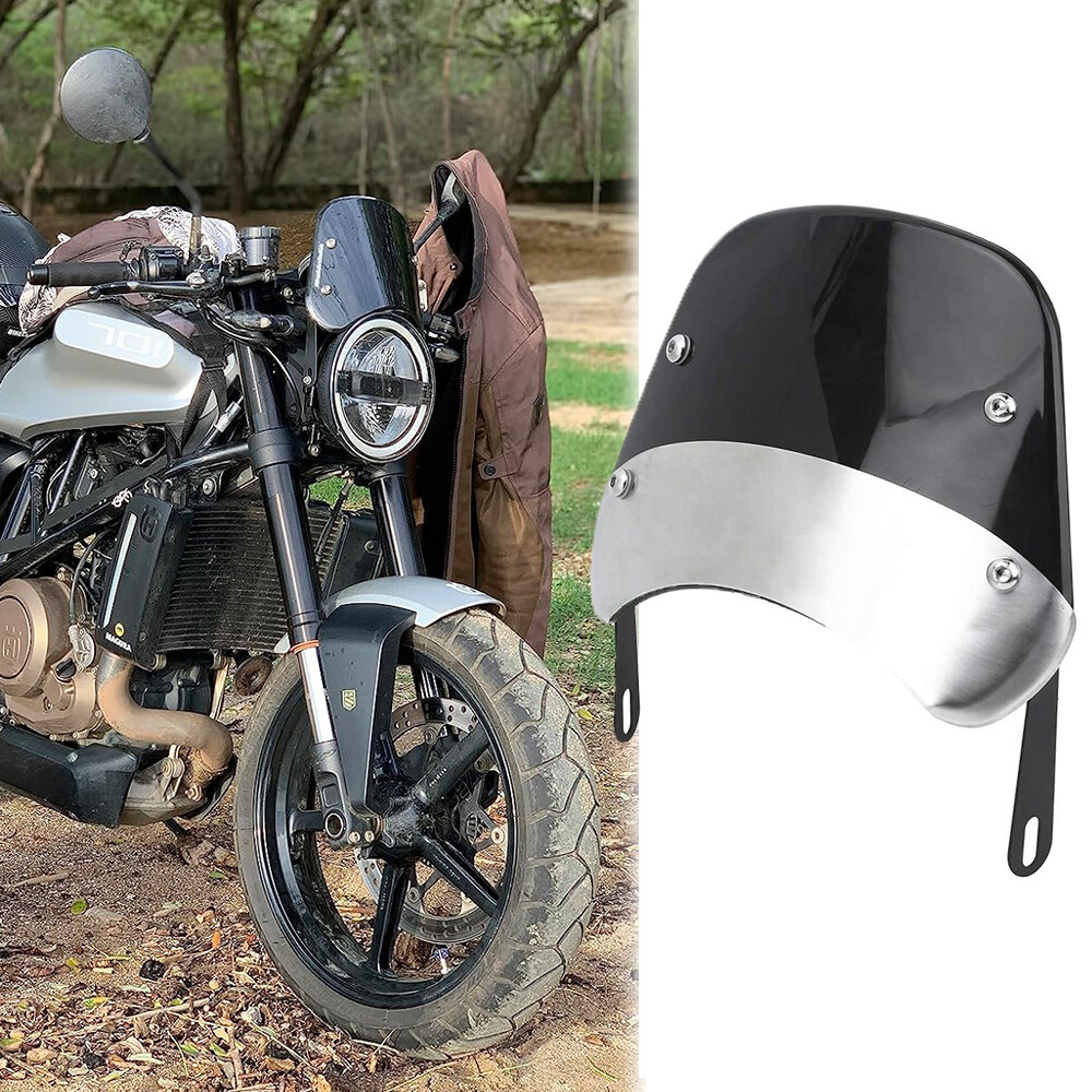 5"-7" Motorcycle Headlights Fairing Windshield Windscreen For Husqvarna Vitpilen