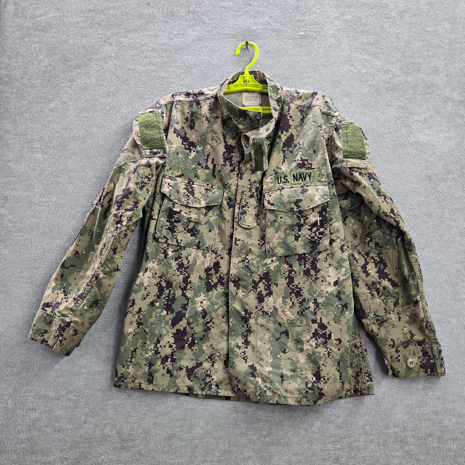 US Navy Men Jacket Medium Green Digital Camo Type III Military Combat
