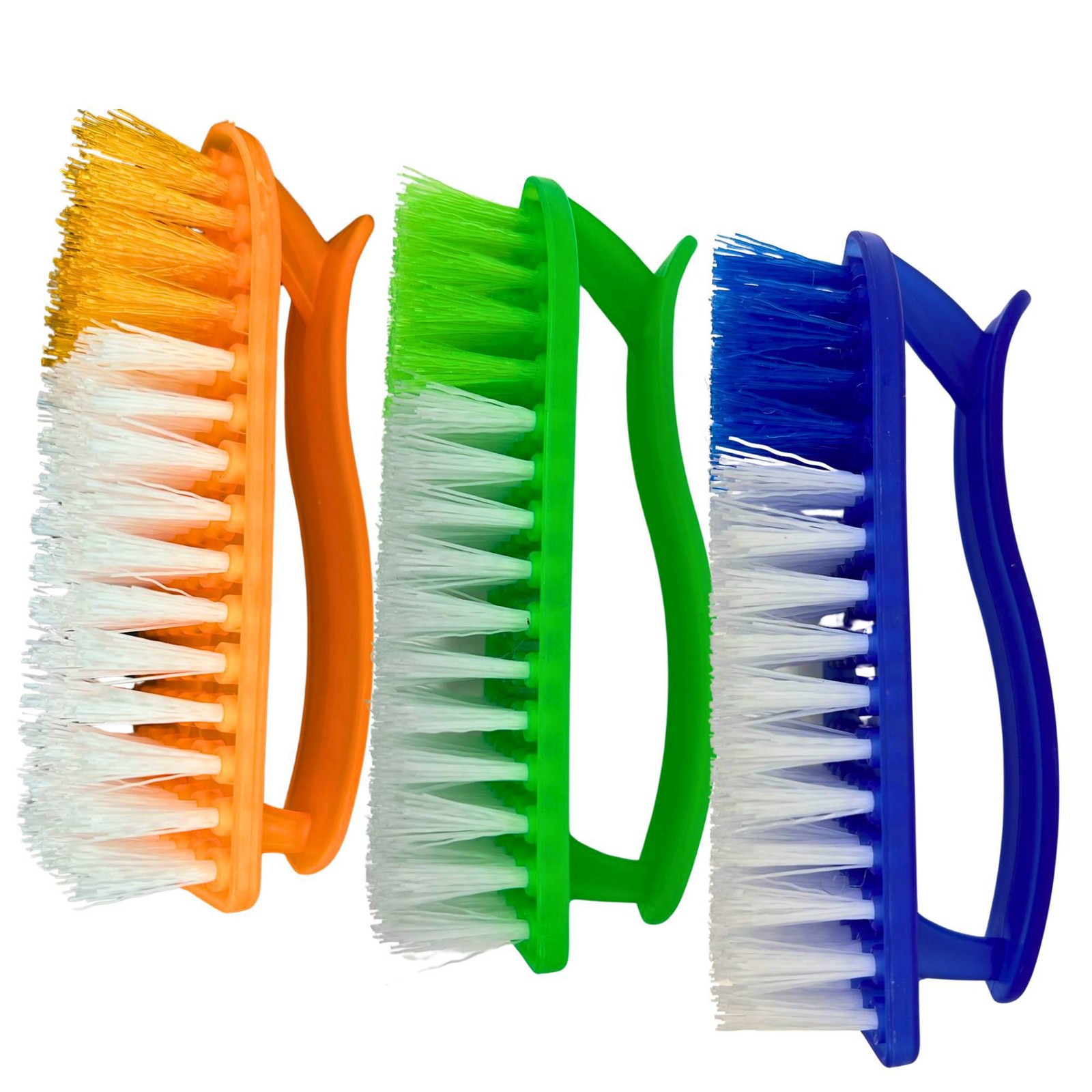 Hard Bristle Plastic Iron Style Scrub Brush: 1 Pack