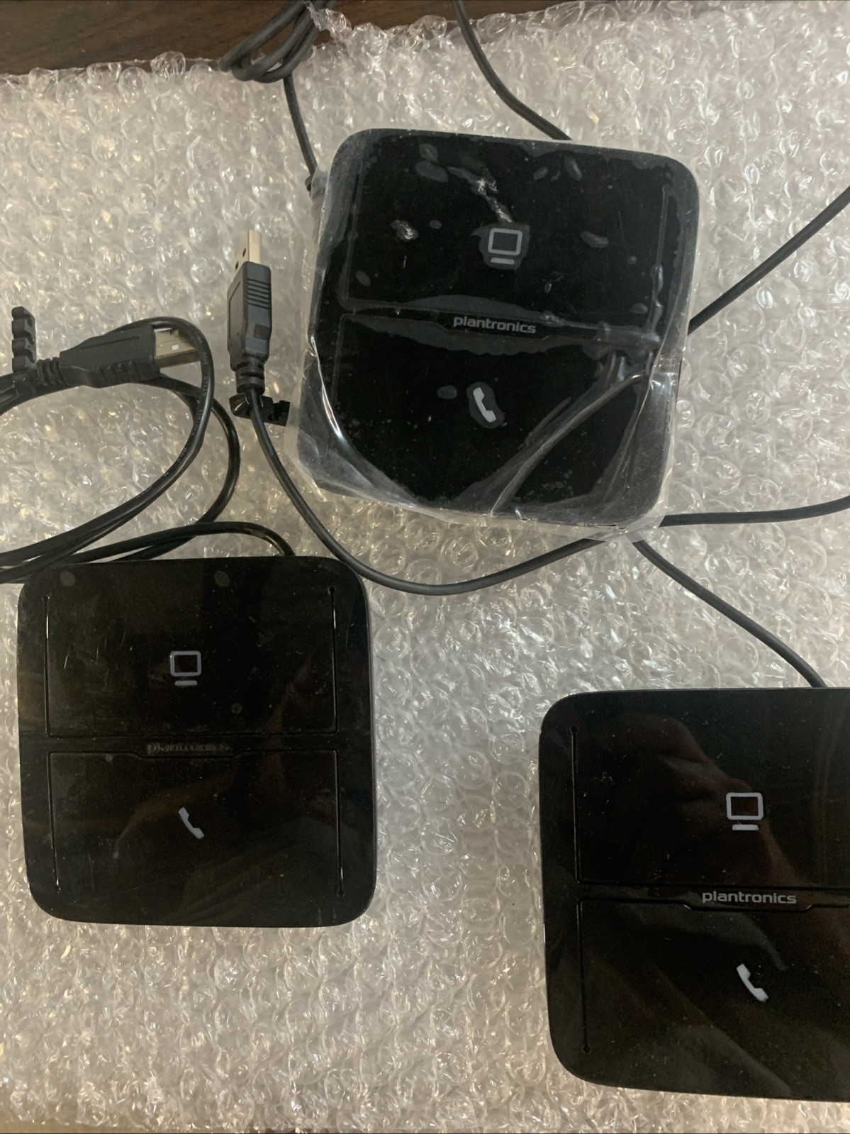 LOT OF “THREE”  Plantronics MDA200 Headset Comm Hubs, 1 New 2 Used FREE SHIPPING