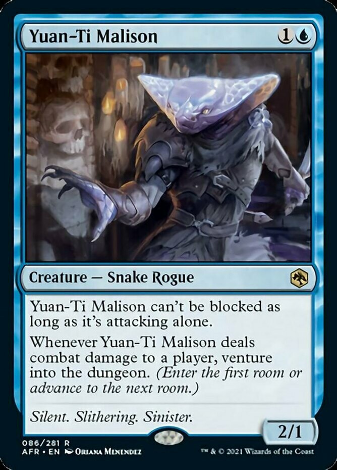 1x Yuan-Ti Malison NM-Mint, English Adventures in the Forgotten Realms MTG Magic