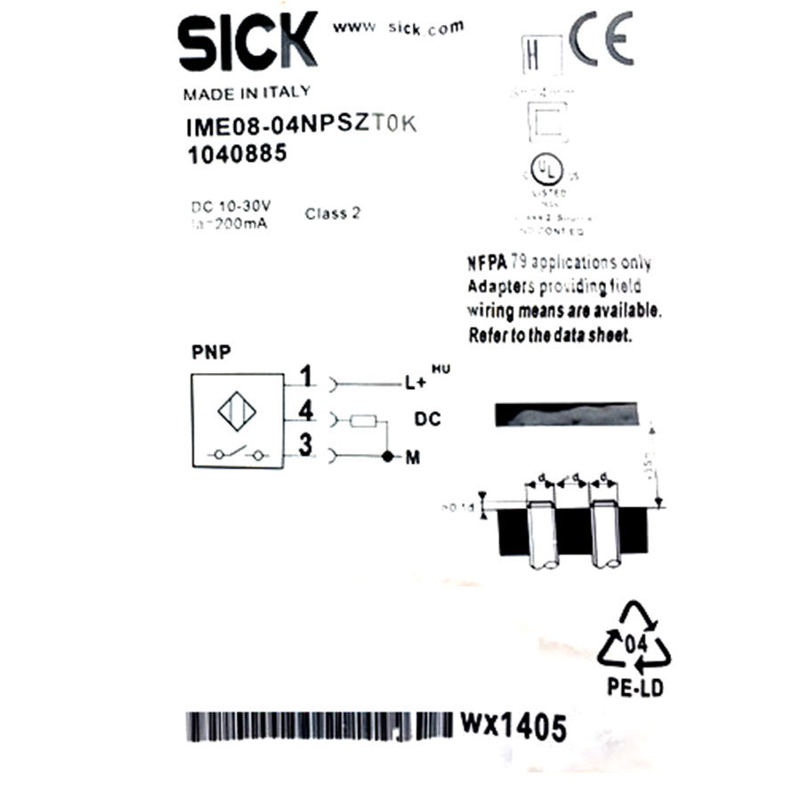 SICK IME08-04NPSZTOK Inductive Proximity Sensor PNP, brand new Kd-