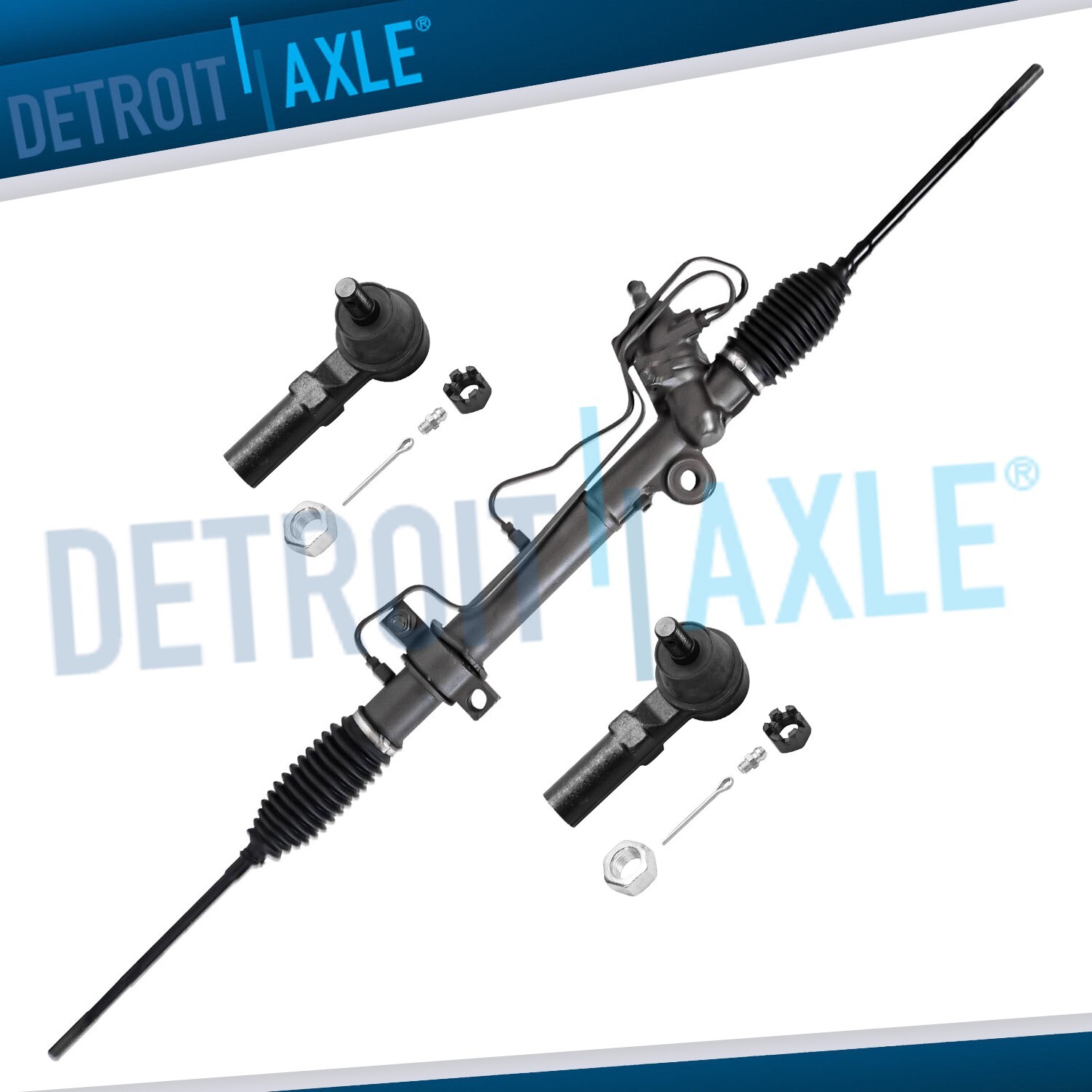 Power Steering Rack and Pinion Tie Rods for 2004 2005 2006 Nissan Altima Maxima