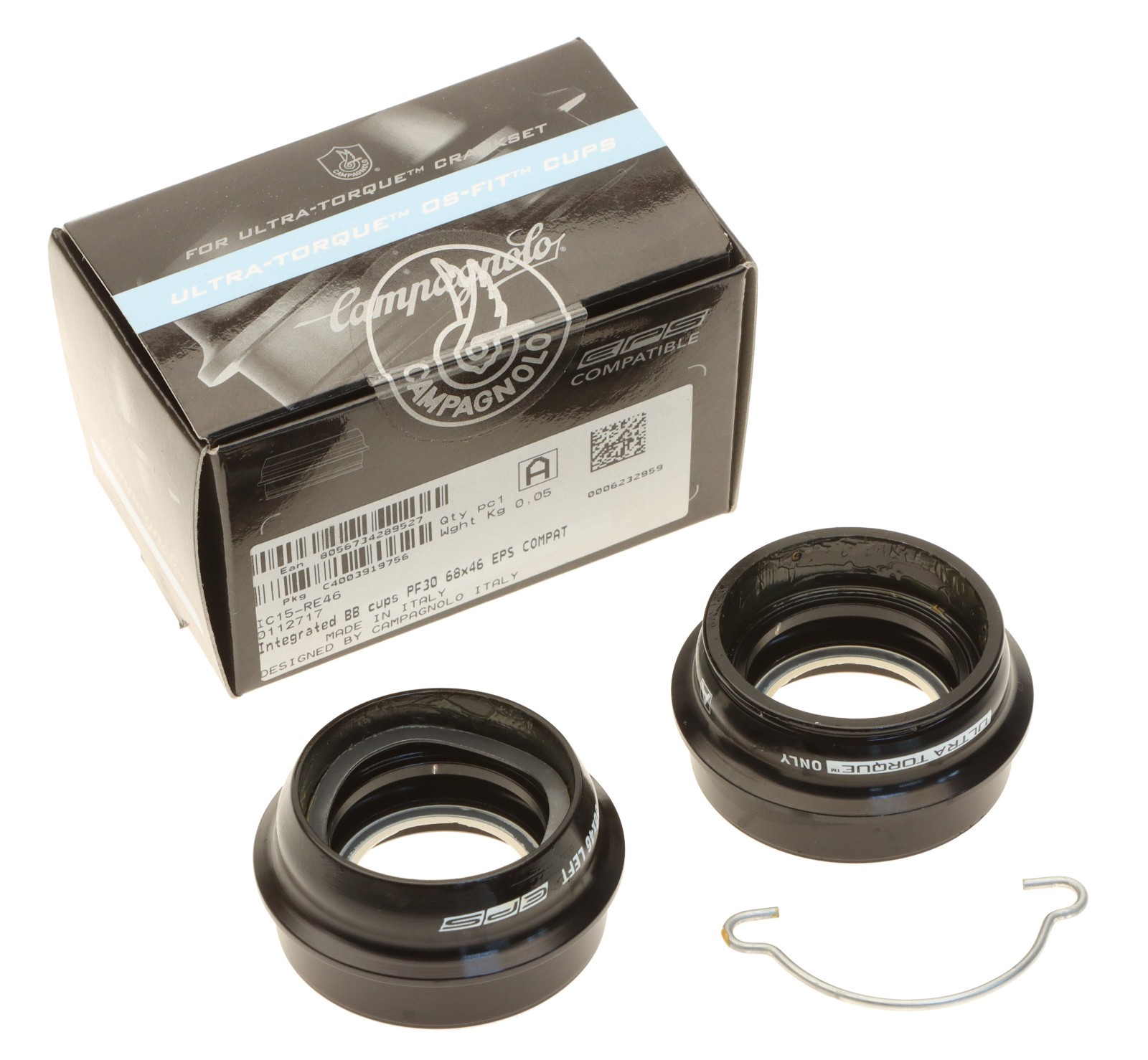 Campagnolo Ultra Torque Integrated Bottom Bracket Cups PF30 IC15-RE46 EPS NEW