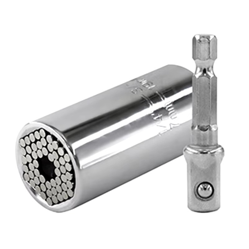 Universal SOCKET Wrench Tool 1/4-3/4  7mm-19mm Magic Grip Alligator Adapter Set