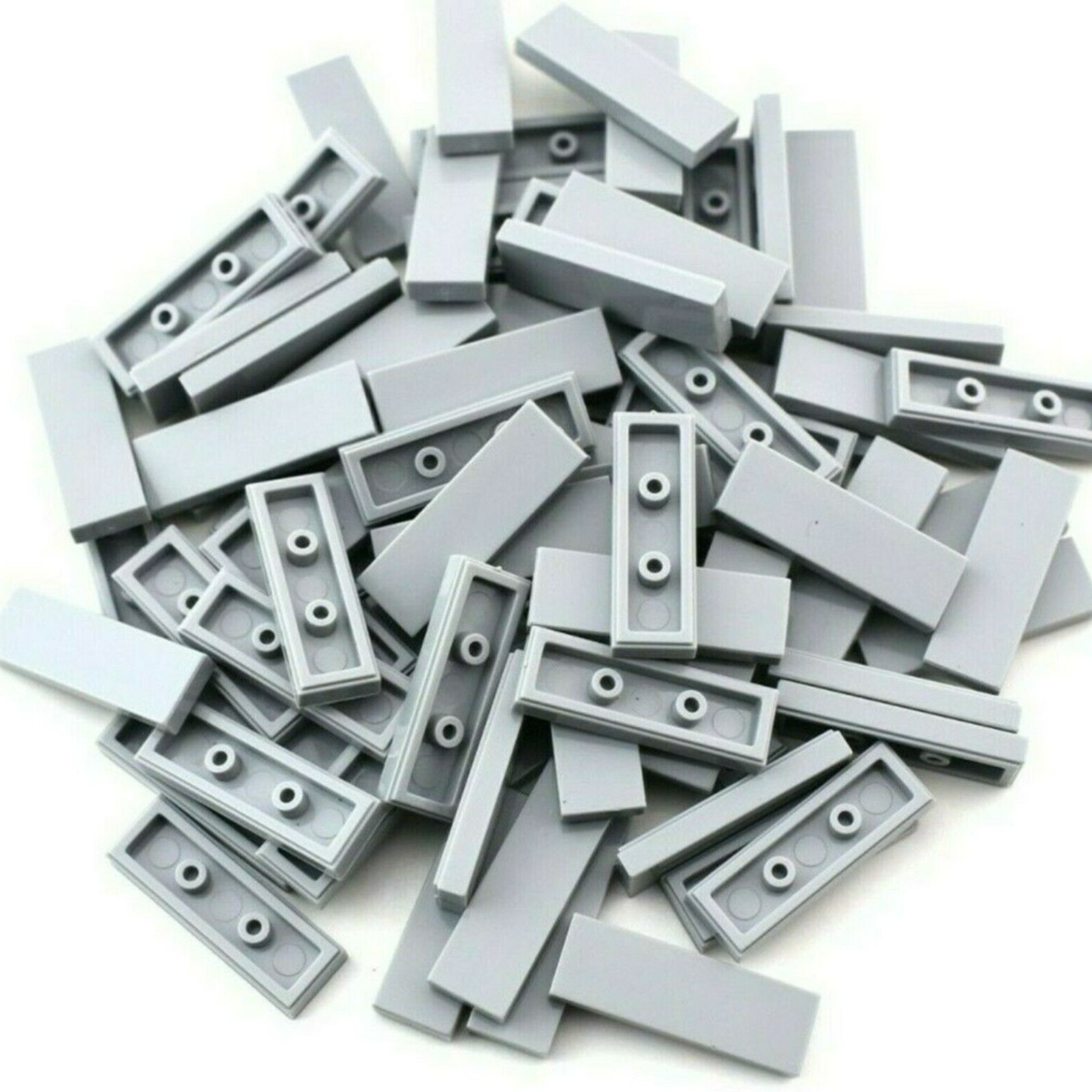 TCM BRICKS Light Bluish Gray 1x3 Tile Smooth X50 Compatible Parts fits 63864