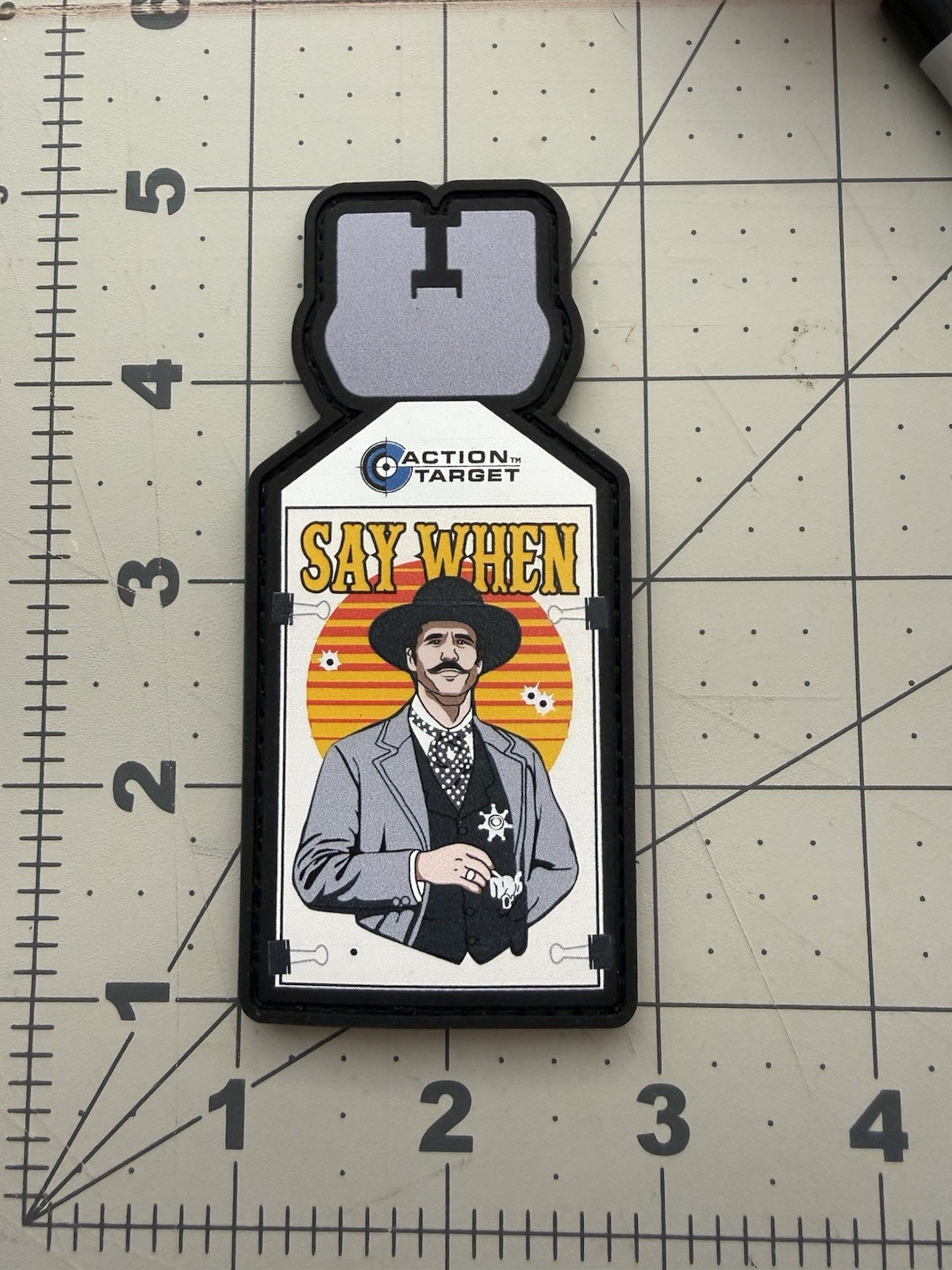 Tombstone “Say When” Morale Patch Action Target Rare Swag 2026 Shot Show