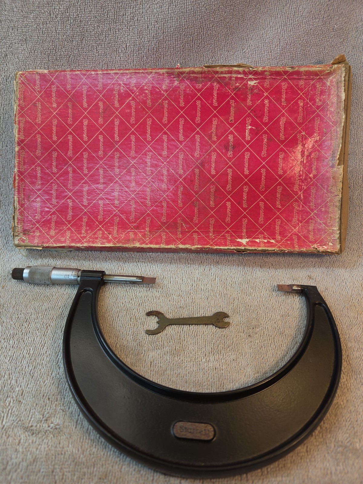 Starrett 486P-5 Blade Micrometer, 4-5" with box