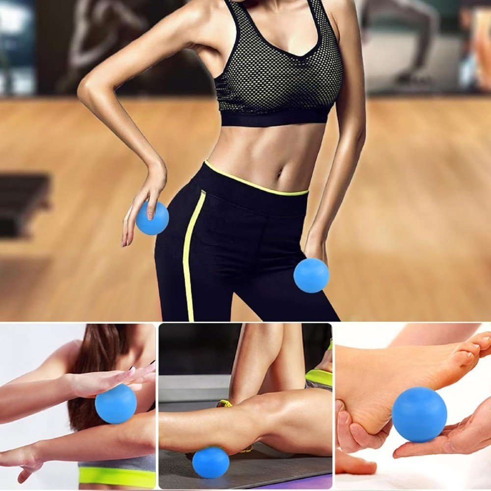 Lacrosse Ball Massage Tool for Sore Muscles Shoulders Neck Back Foot Deep Tissue