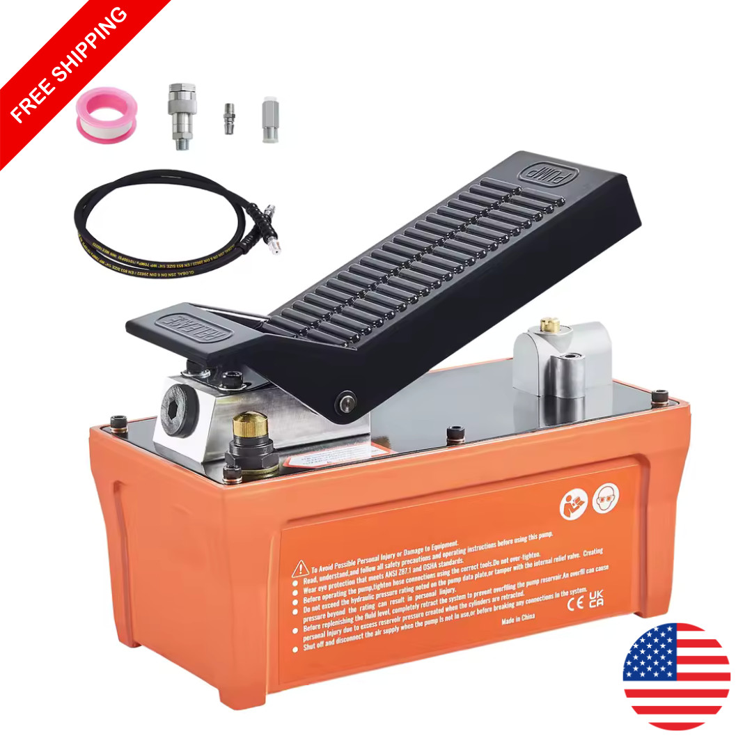 Hydraulic Air Foot Pump 10 000 PSI For Auto Body Frame Machines New