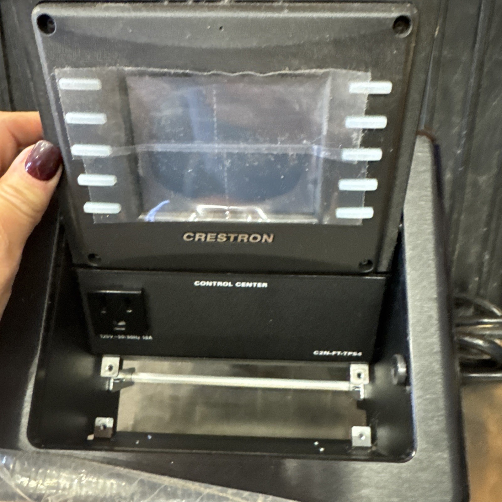 Crestron C2N-FT-TPS4-B Flip Top Touch Panel Control Center Ma43