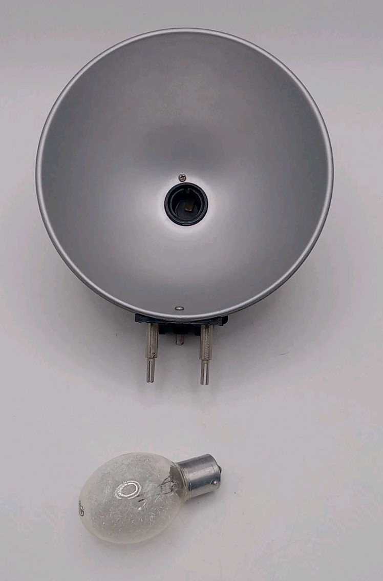 Vintage 5" ANSCO Flash Holder Reflector for Ready Flash Camera~With One Bulb!