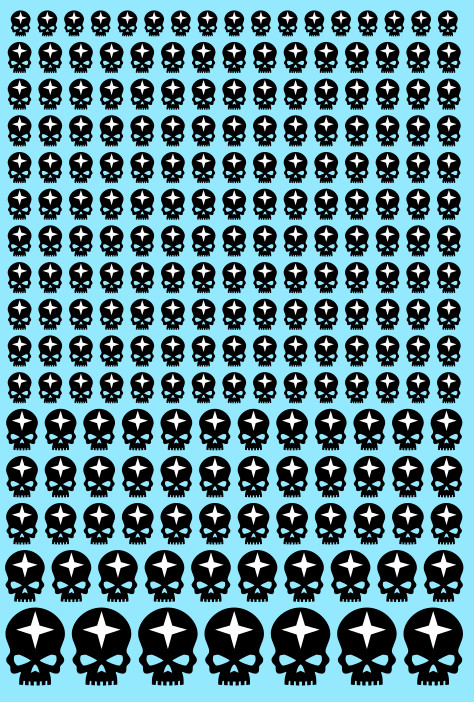 Brazen Star Skulls Custom Transfer Sheet A6