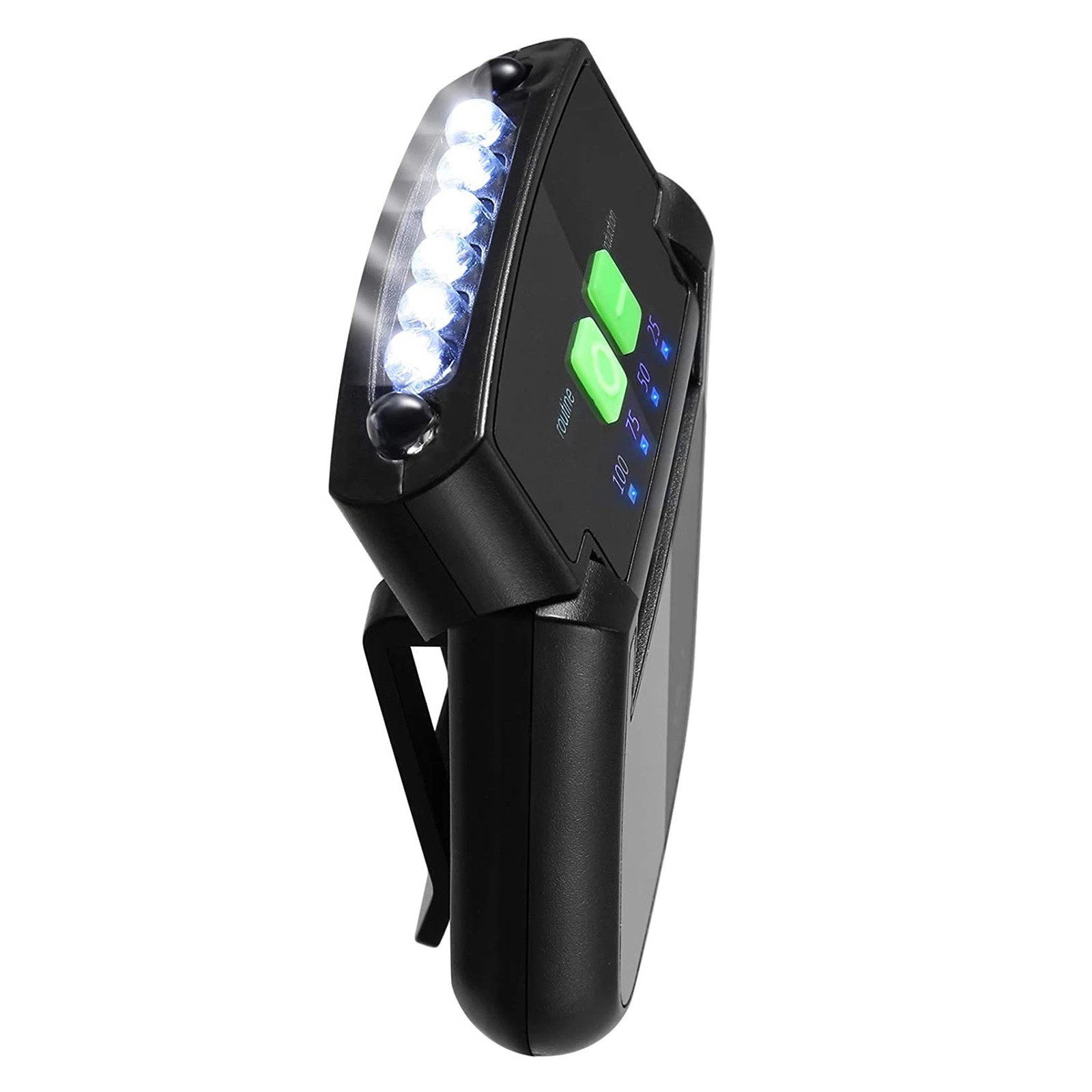 USB Rechargeable Hat Clip Light with Power Indicator for Reading Close Work