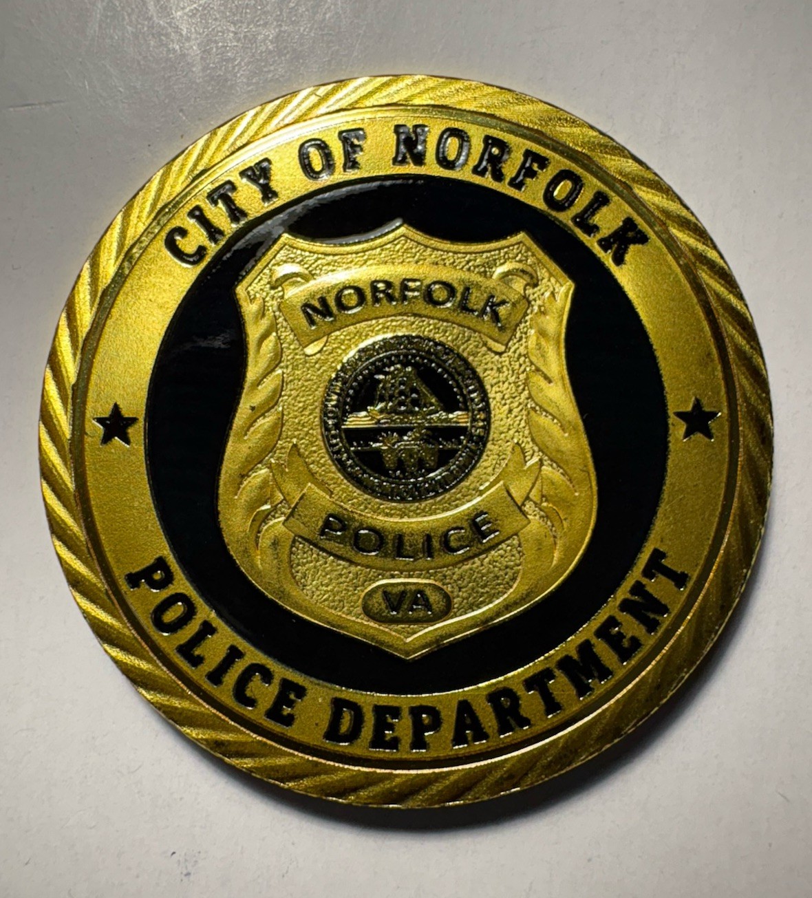 Norfolk Virginia Police Challenge Coin