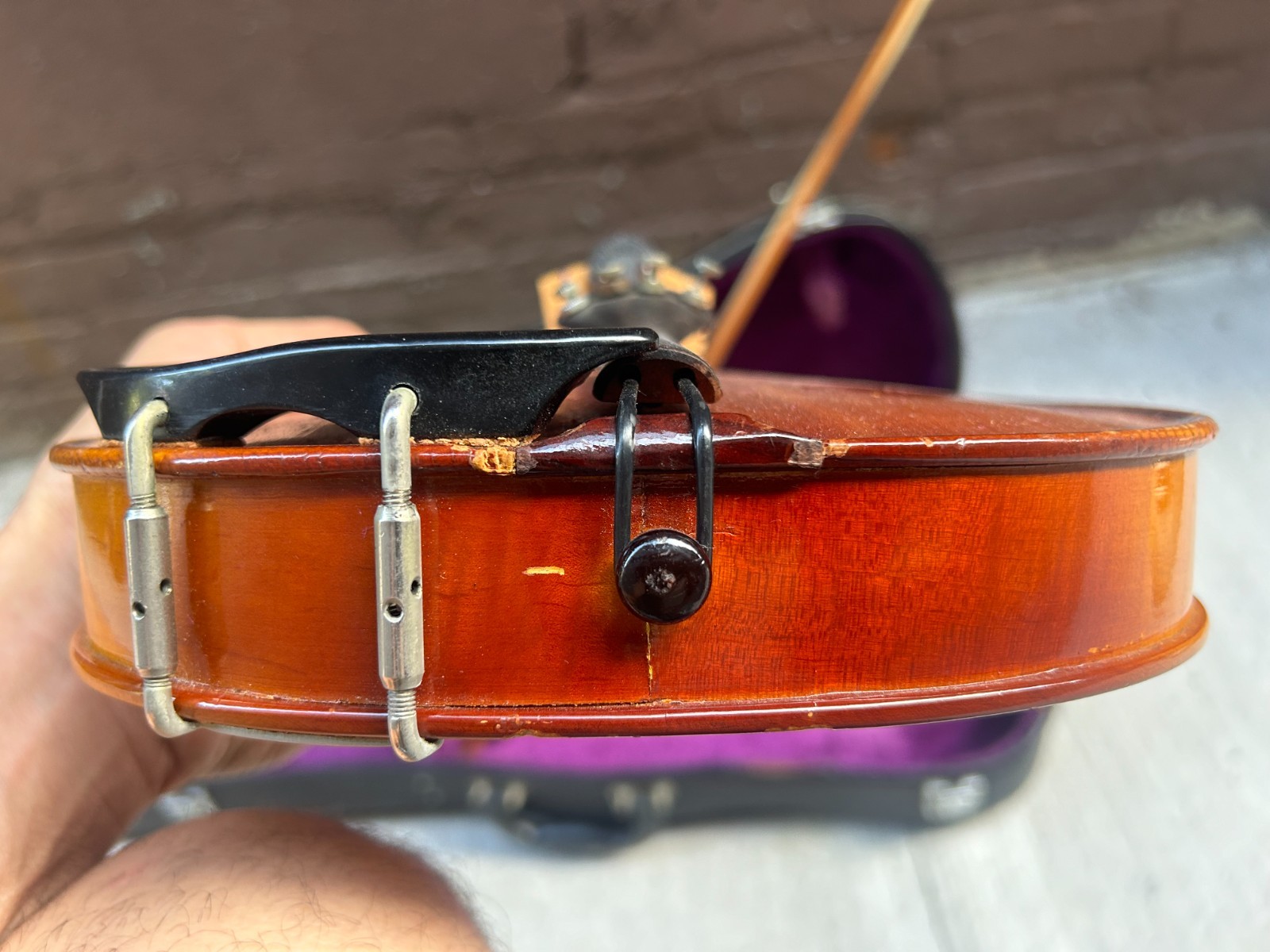 4/4 Violin Unknown Maker With Case