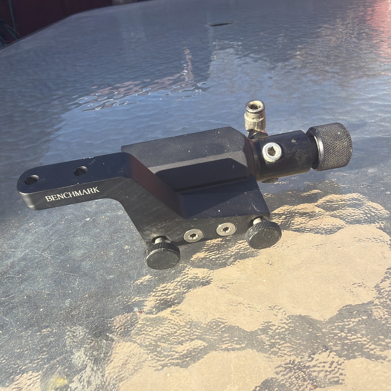 Used Paintball Gun Black Benchmark Side Drop Forward W/ On/Off ASA